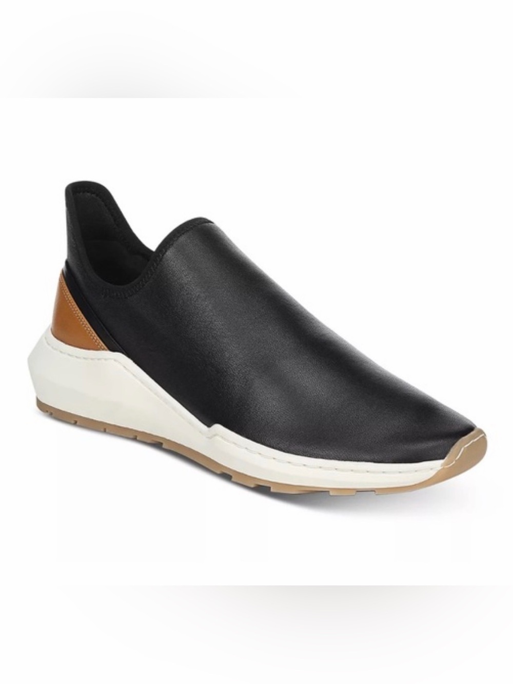Vince Marlon Women’s Black Leather Slip-on Sneakers Size: 5M